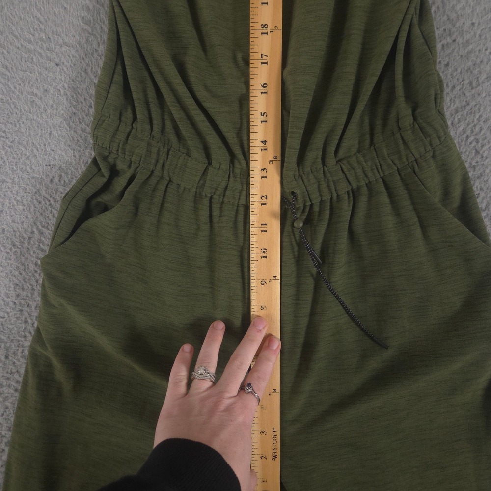 Old Navy Jumpsuit Womens S Green Wide Leg Breathe On V-Neck Sleeveless Pockets - Picture 5 of 13